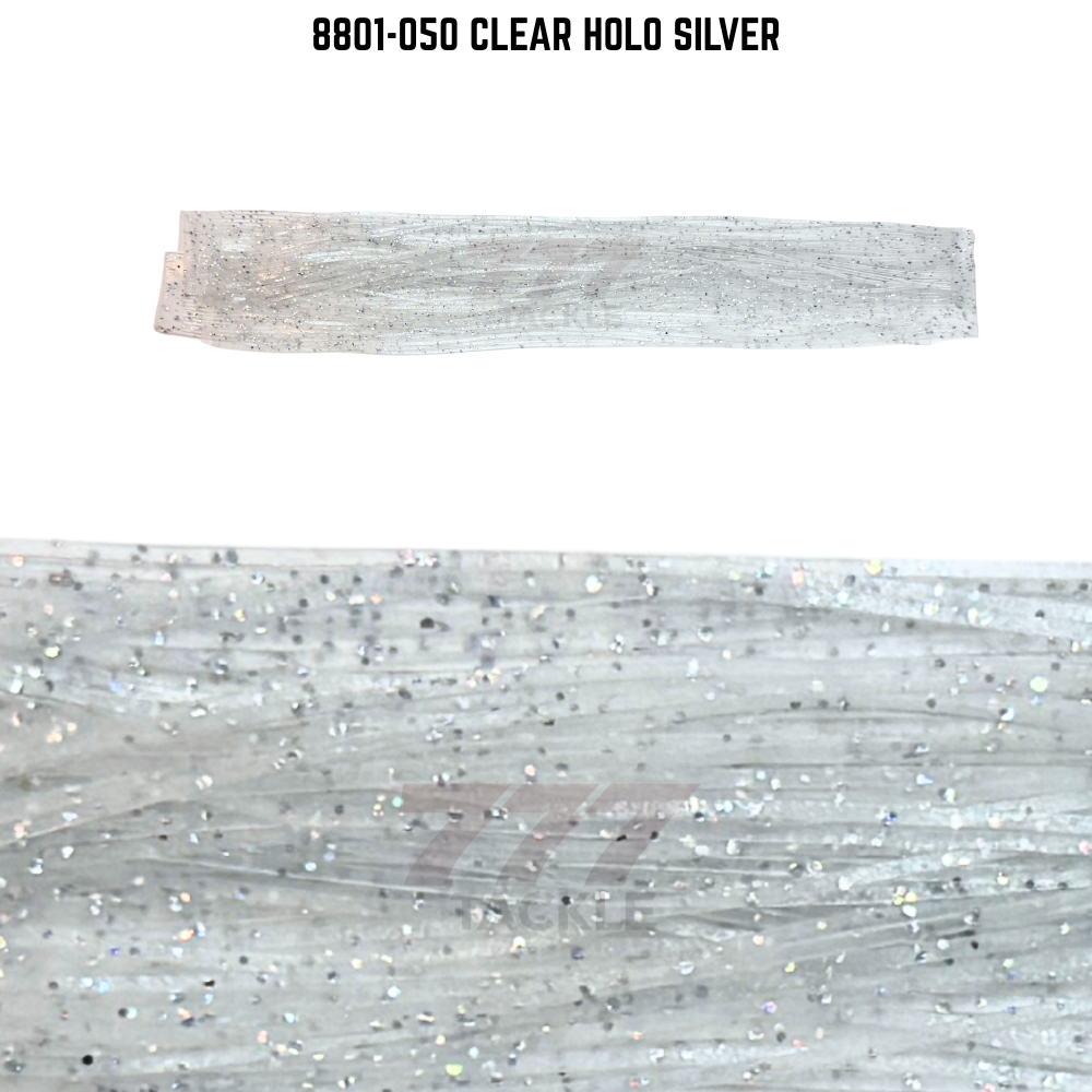 8801-050 Clear Holo Silver Skirt Tab
