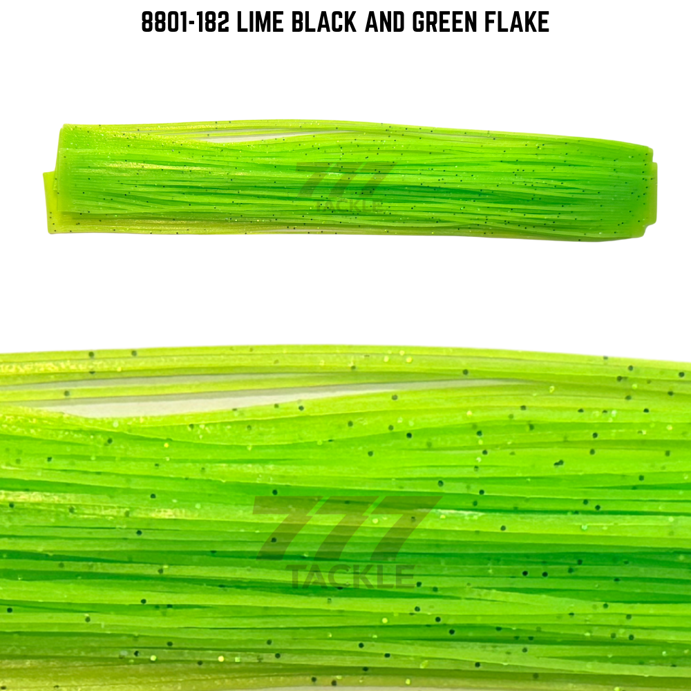 8801-182 Lime Black & Green Flake Skirt Tab