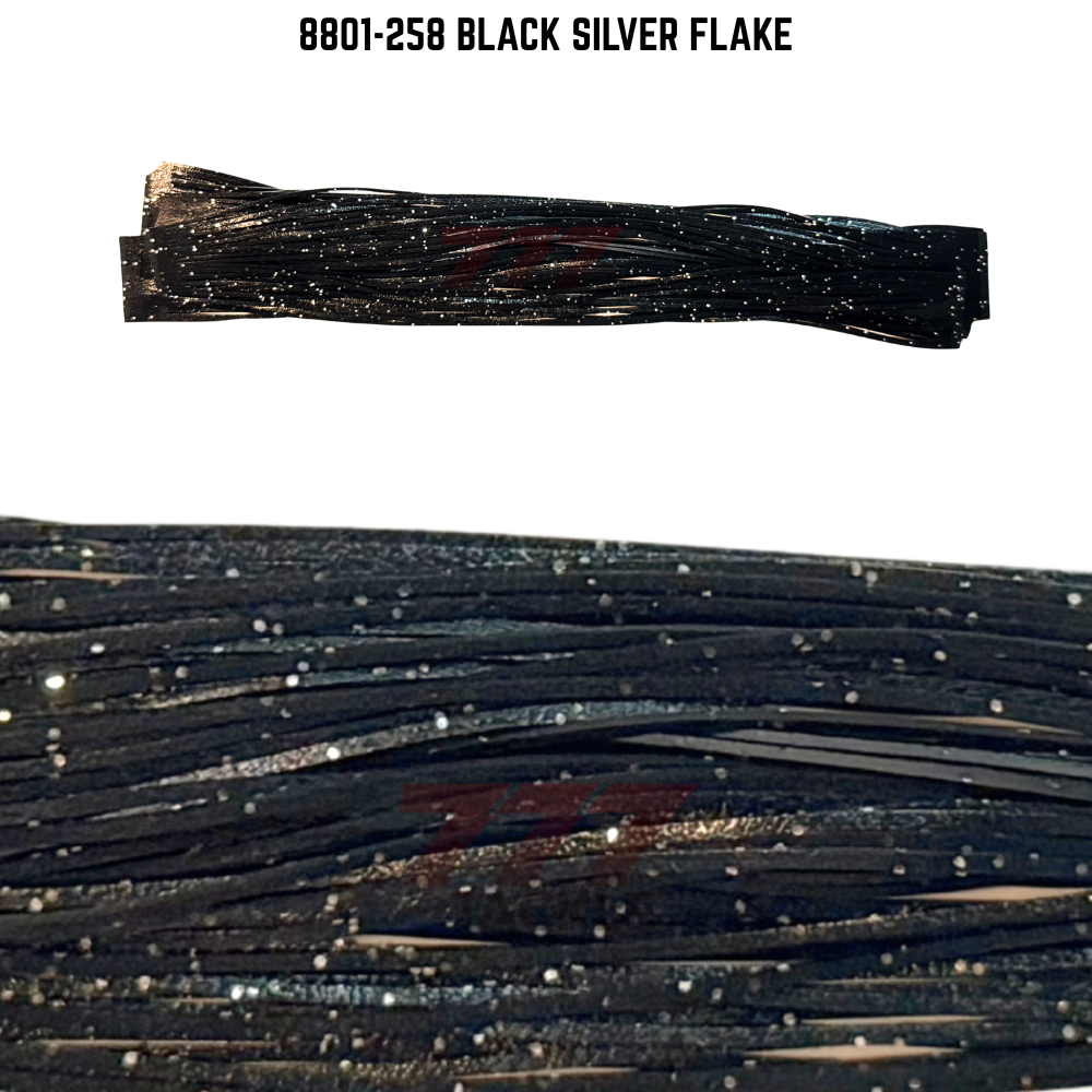8801-258 Black Silver Flake Skirt Tab