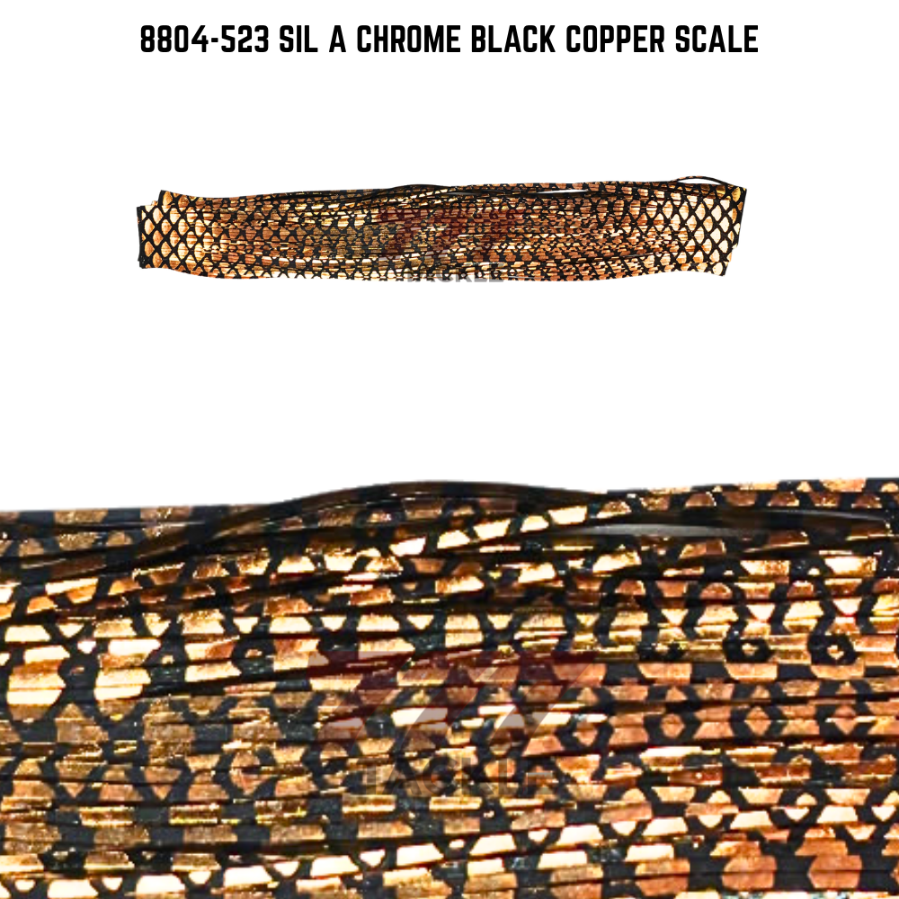 8804-523 Sil A Chrome Black Copper Scale Skirt Tab