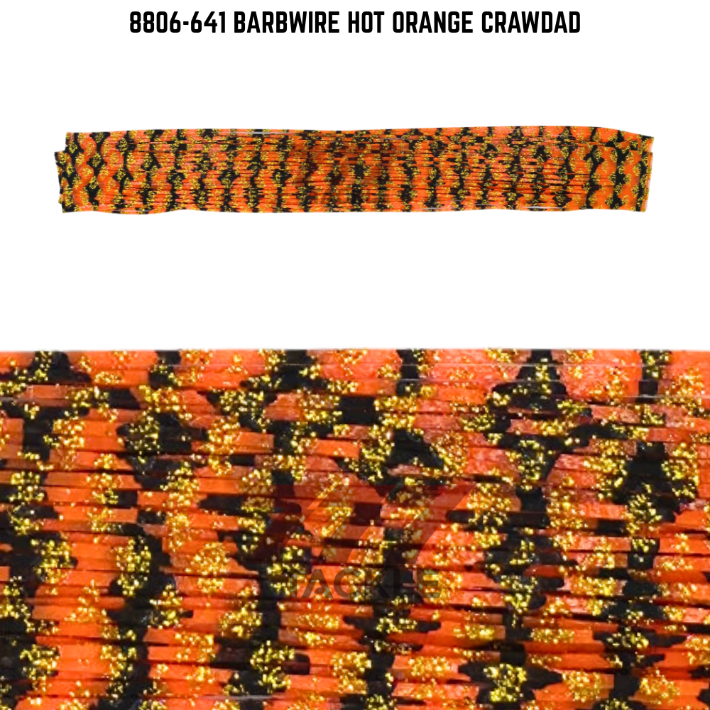 8806-641 Barbwire Hot Orange Crawdad Skirt Tab