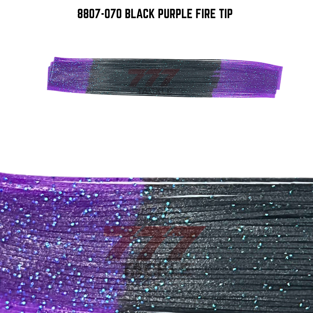 8807-070 Black Purple Fire Tip Skirt Tab