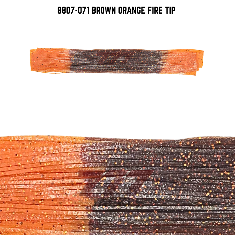 8807-071 Brown Orange Fire Tip Skirt Tab