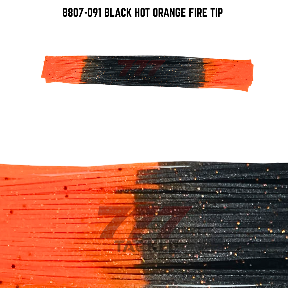8807-091 Black Hot Orange Fire Tip Skirt Tab