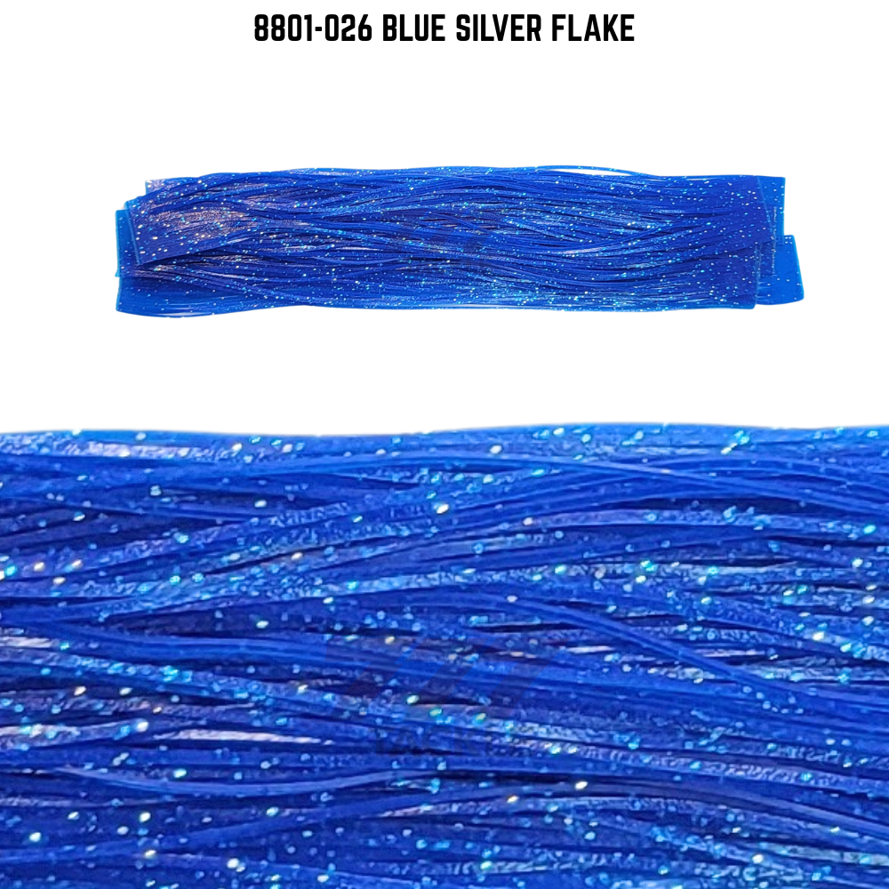 8801-026 Blue Silver Flake Skirt Tab