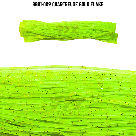 8801-029 Chartreuse Gold Flake Skirt Tab