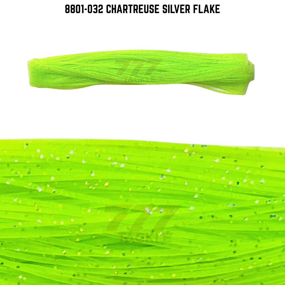 8801-032 Chartreuse Silver Flake Skirt Tab