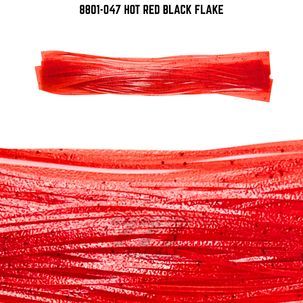 8801-047 Hot Red Black Flake Skirt Tab