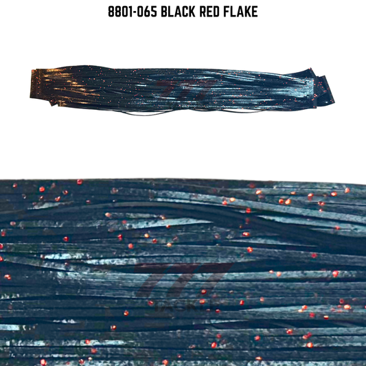 8801-065 Black Red Flake Skirt Tab