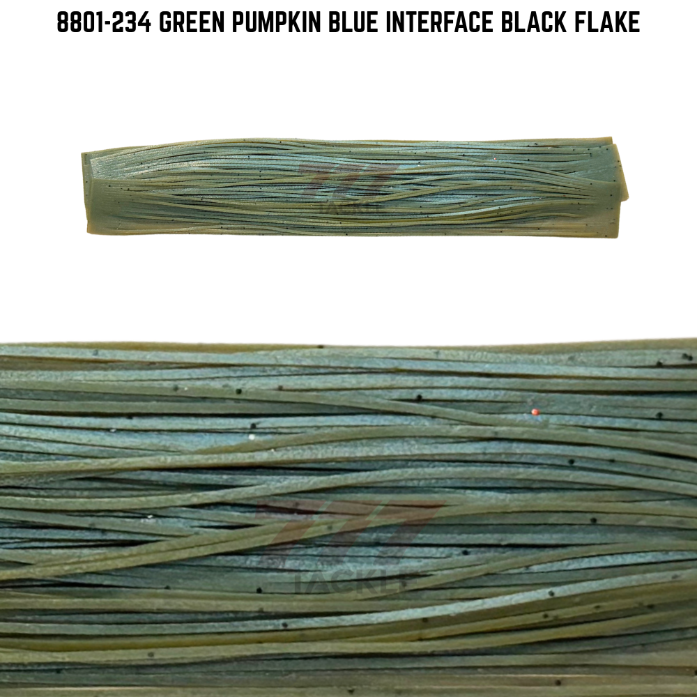 8801-234 Green Pumpkin Blue Interface Black Flake Skirt Tab