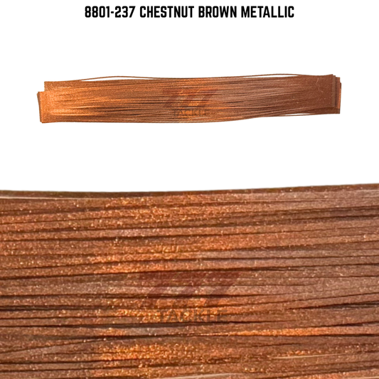 8801-237 Chestnut Brown Metallic Skirt Tab