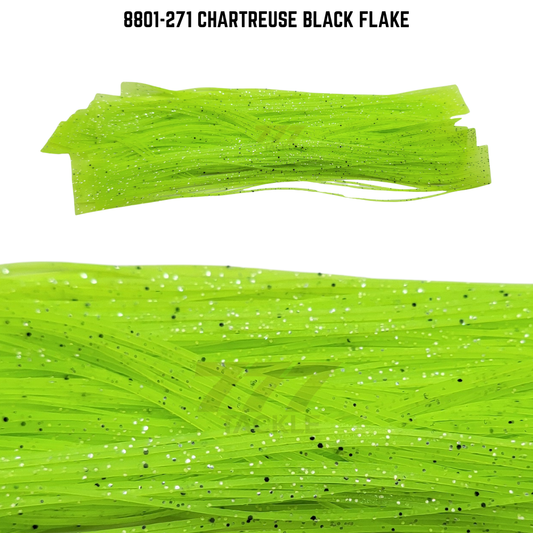 8801-271 Chartreuse Black Flake Skirt Tab