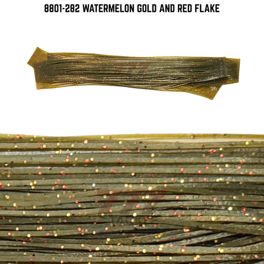 8801-282 Watermelon Gold & Red Flake Skirt Tab