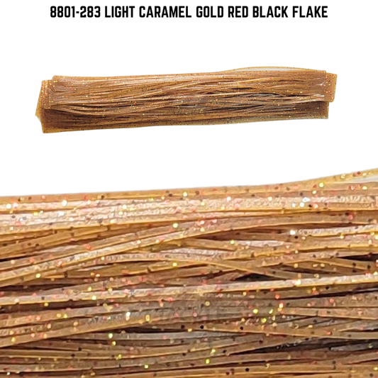 8801-283 Light Caramel Gold Red Black Flake Skirt Tab