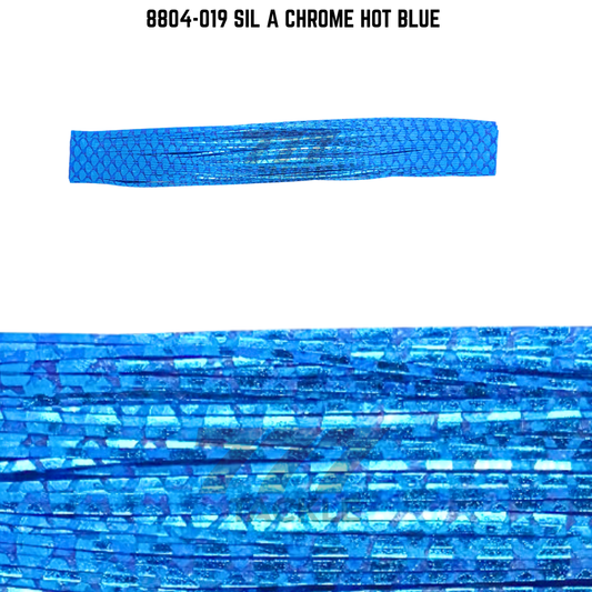 8804-019 Sil A Chrome Hot Blue Skirt Tab