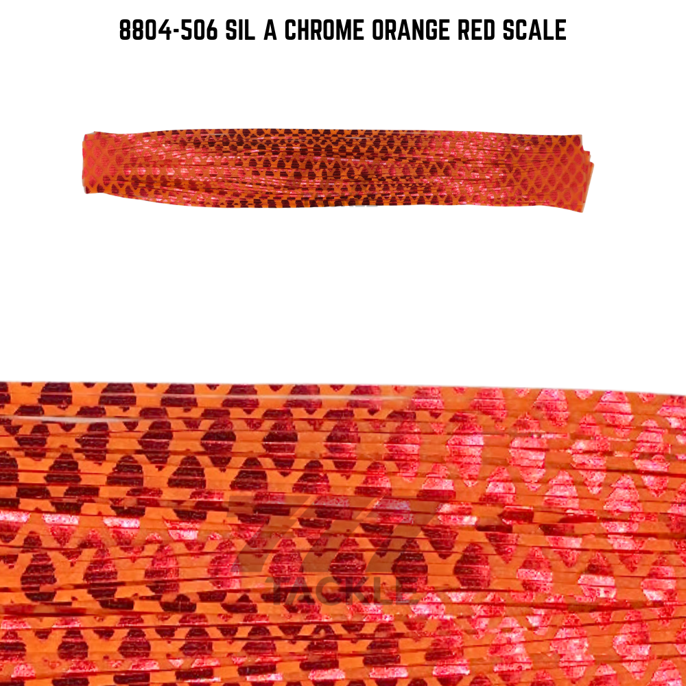 8804-506 Sil A Chrome Orange Red Scale Skirt Tab