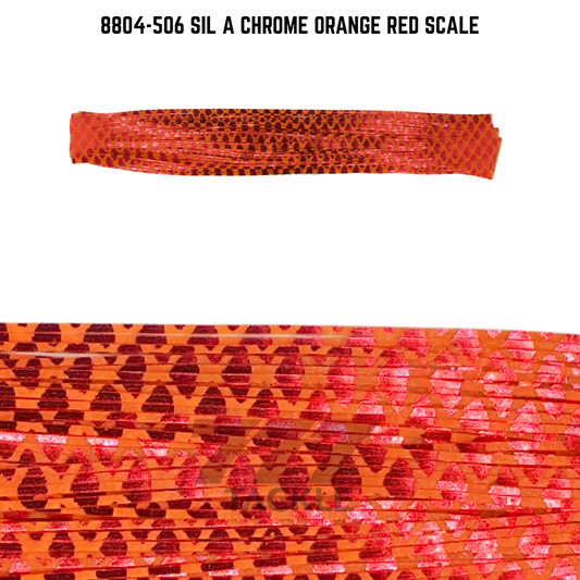 8804-506 Sil A Chrome Orange Red Scale Skirt Tab