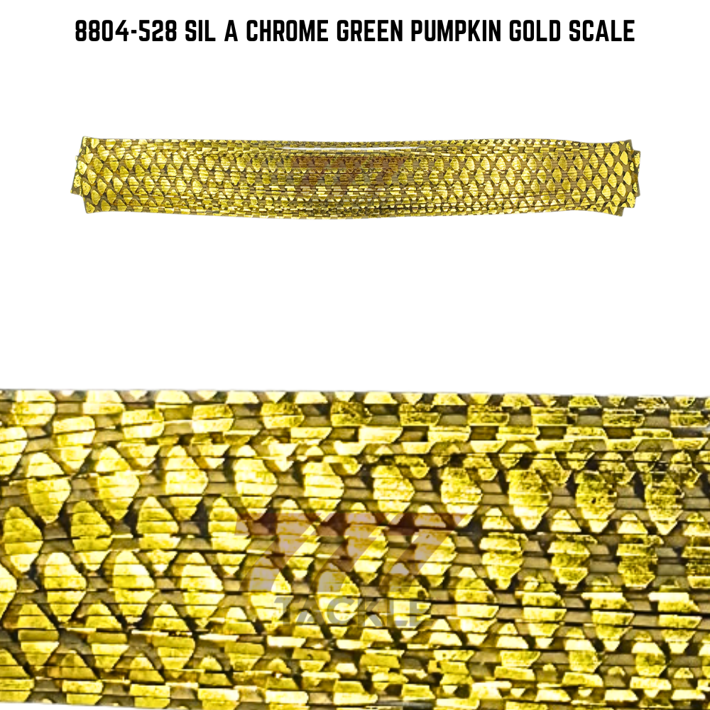 8804-528 Sil A Chrome Green Pumpkin Gold Scale Skirt Tab