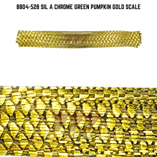 8804-528 Sil A Chrome Green Pumpkin Gold Scale Skirt Tab