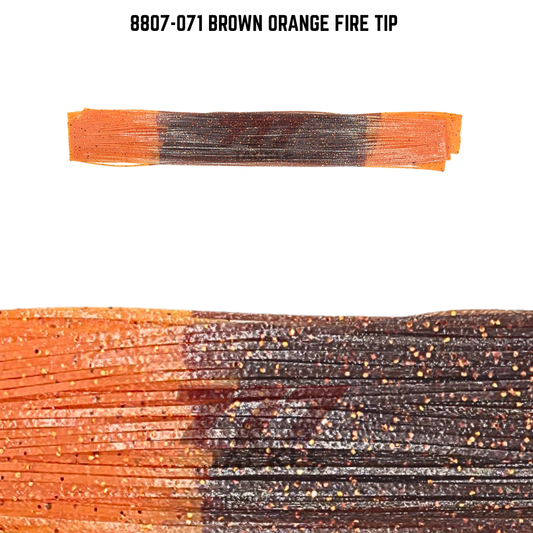 8807-071 Brown Orange Fire Tip Skirt Tab