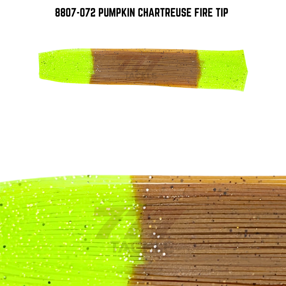 8807-072 Pumpkin Chartreuse Fire Tip Skirt Tab