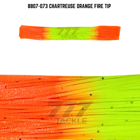 8807-073 Chartreuse Orange Fire Tip Skirt Tab