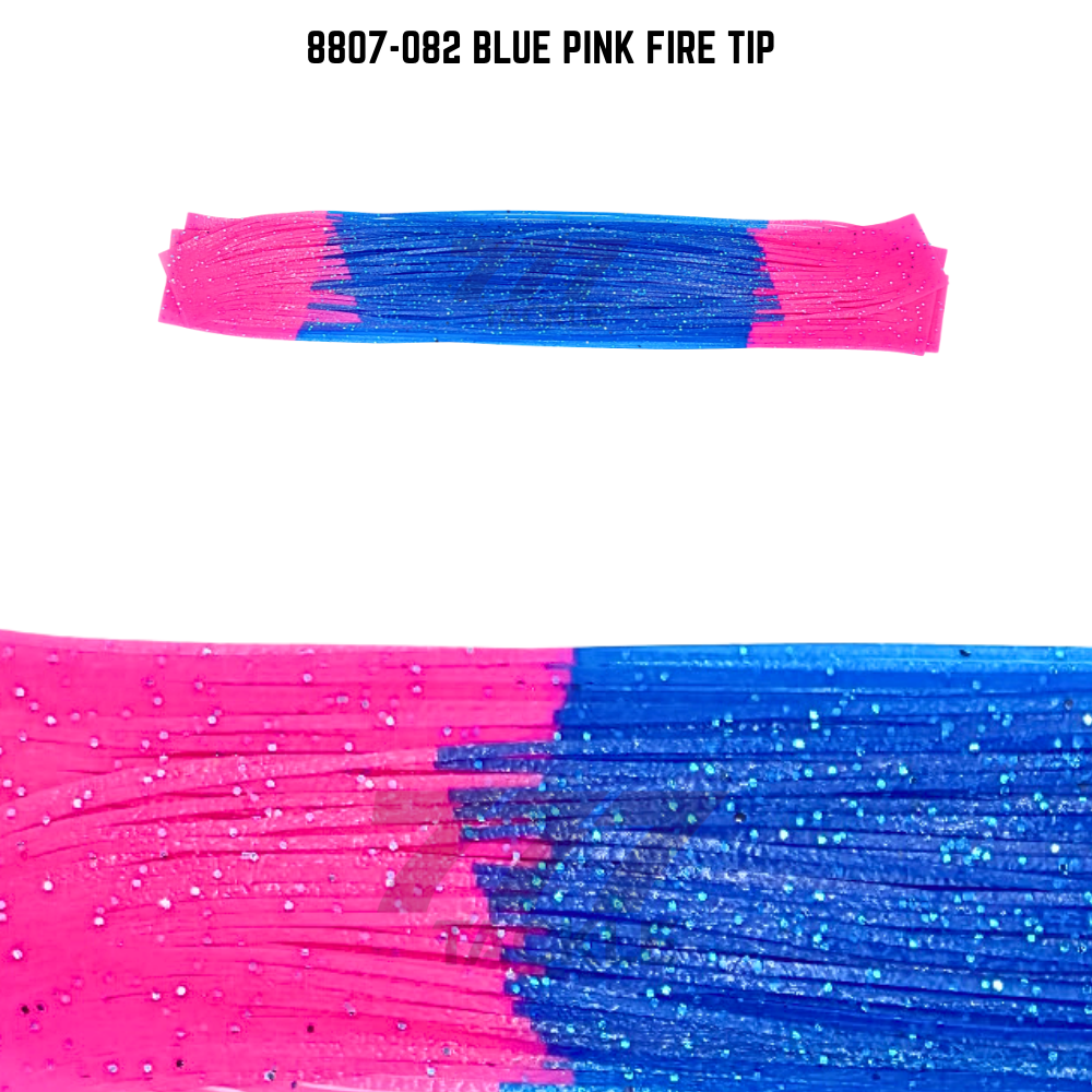 8807-082 Blue Pink Fire Tip Skirt Tab