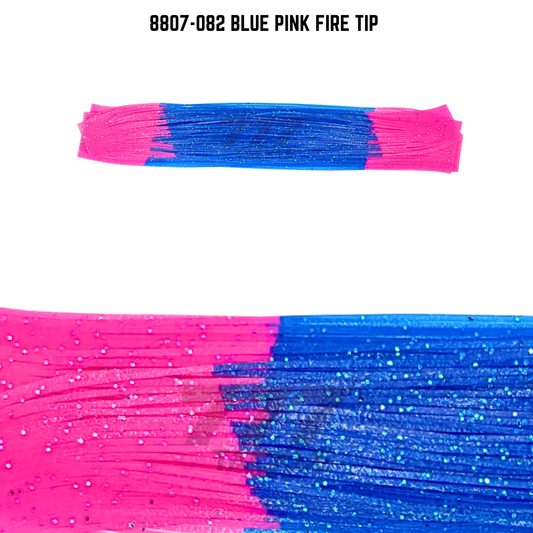 8807-082 Blue Pink Fire Tip Skirt Tab