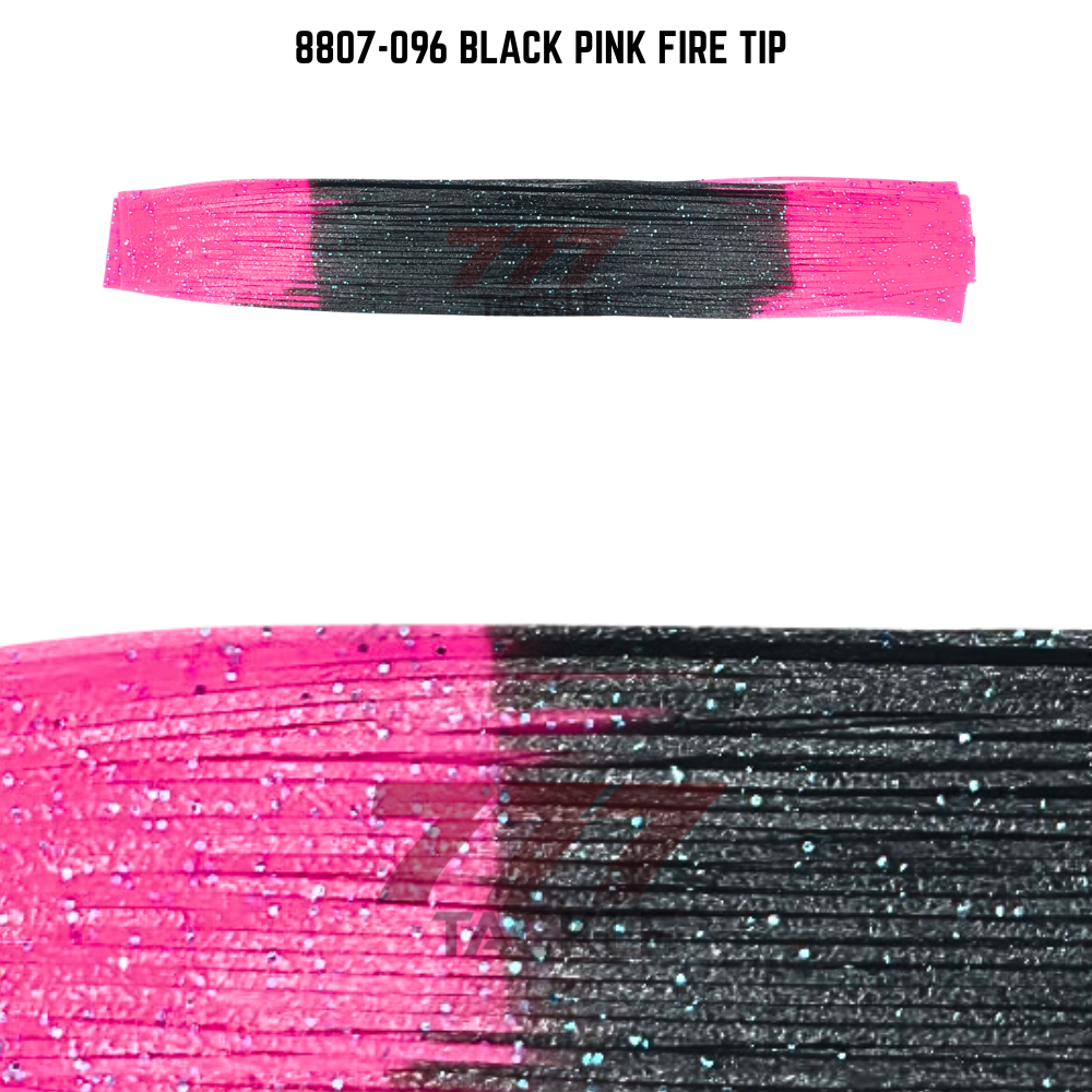 8807-096 Black Pink Fire Tip Skirt Tab