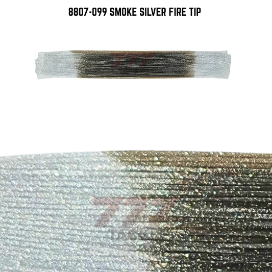 8807-099 Smoke Silver Fire Tip Skirt Tab