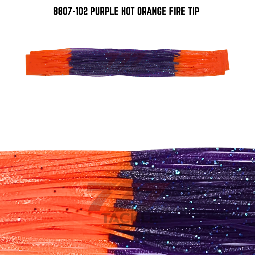 8807-102 Purple Hot Orange Fire Tip Skirt Tab