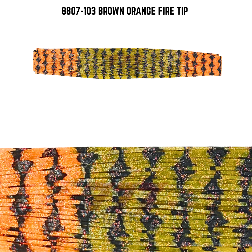 8807-103 Brown Orange Fire Tip Skirt Tab