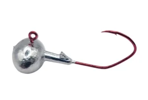 Football Bass Fishing Jig Victory Hook Red