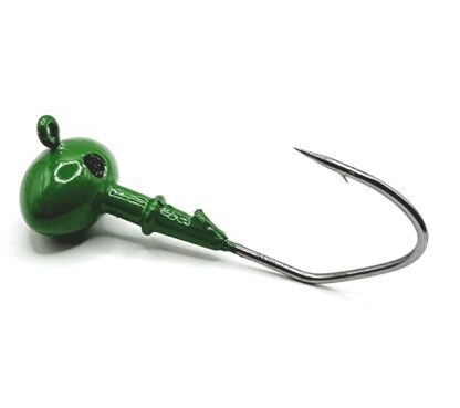 Football Weedless Bass Fishing Jig Victory V Loc Hook Powder Coated - Image 2