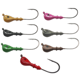 Arky Weedless Jig with round bend hook and powder coated