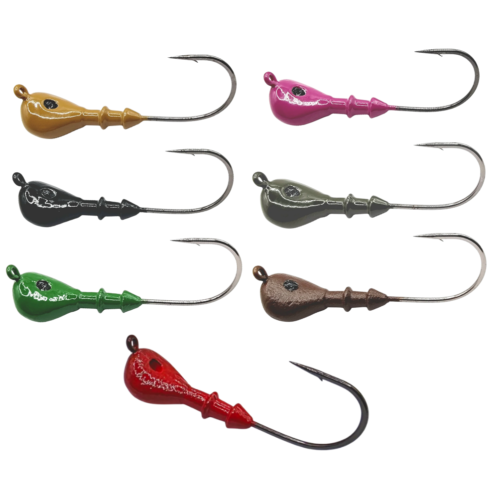 Arky Weedless Jig with round bend hook and powder coated