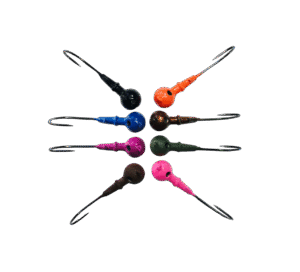 Round Bass Fishing Jig Mustad Hook Powder Coated Multiple Colors