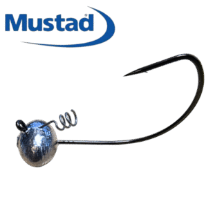 Football Screw Loc Bass Fishing Jig Mustad Wide Gap Hook