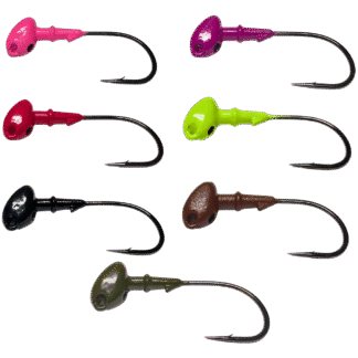 Brush Weedless Victory Round Hook Powder Coated Multiple Colors