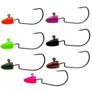 Darter Weedless Bass Fishing Jig Victory EWG Hook Powder Coated Multiple Colors