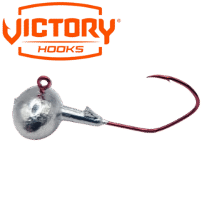 Football Bass Fishing Jig Victory Hook Red