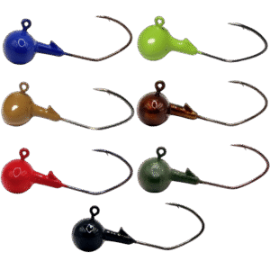 Football Bass Fishing Jig Victory Hook Black Powder Coated Multiple Colors