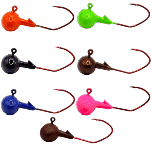 Football Bass Fishing Jig Victory Hook Red Powder Coated Multiple Colors