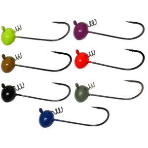 Football Screw Loc Bass Fishing Jig Mustad Hook Powder Coated Multiple Colors