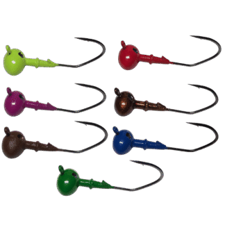 Football Weedless Bass Fishing Jig Victory V Loc Hook Powder Coated Multiple Colors