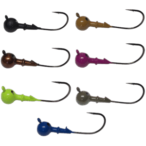 Round Bass Fishing Jig Gamakatsu Hook Powder Coated Multiple Colors
