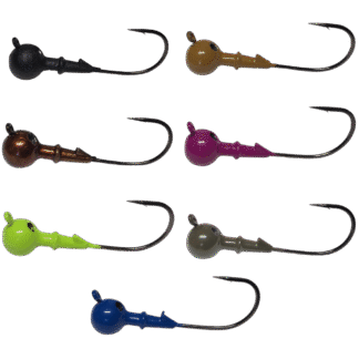 Round Bass Fishing Jig VMC Hook Powder Coated Multiple Colors