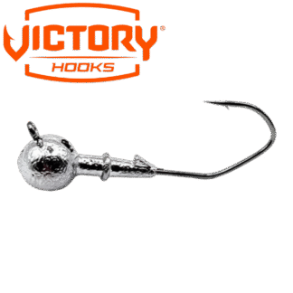 Round Bass Fishing Jig Victory V Loc Hook