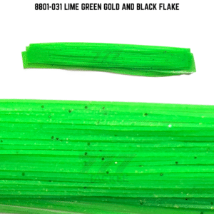 8801-031 Lime Green Gold And Black Flake Skirt Tab