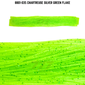 8801-035 Chartreuse Silver Green Flake Skirt Tab